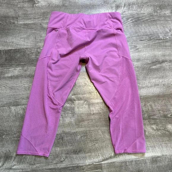 Athleta Mesh Contender Powerlift Leggings in Violet Blush Size Large - Picture 5 of 5